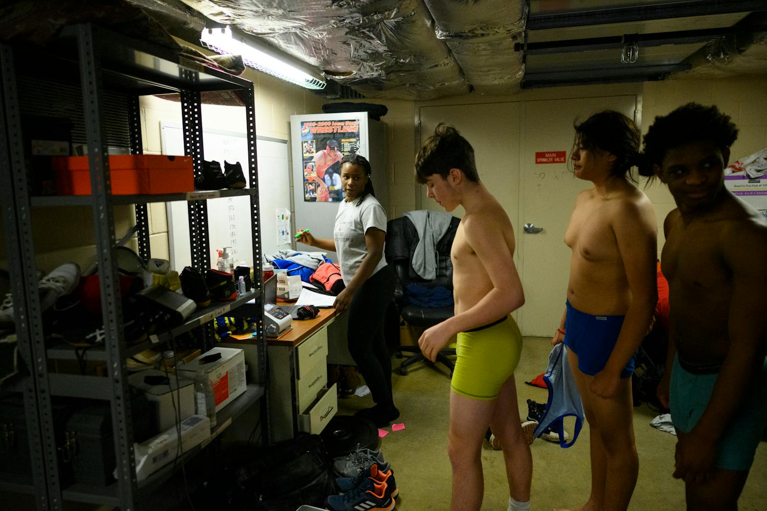 Wrestling Scale  Locker Room, Student Weight, Tournament Weigh-In